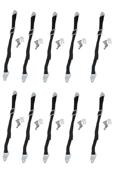 mc.pierobaby Deprem Güvenliği Kayışı Siyah Bebek Güvenlik Kemeri 10 Adet - Resim 3