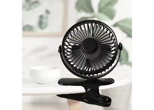 Fan Masaüstü 3 Kademeli Şarjlı Taşınabilir Qtop F9 - Resim 4