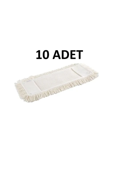mc.pierobaby Lüx Zincir Örme Nemli Mop Bezi Zincir Mob Yedek Bezi Yıkanabilir 50 Cm 10 Adet