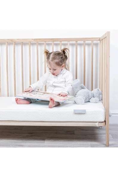 mc.pierobaby Ortopedik %100 Pamuk Cotton Bebek Yatağı Park Beşik Yatağı Mobilya-ahşap Beşik-oyun Park Yatak 10 Cm - Resim 4