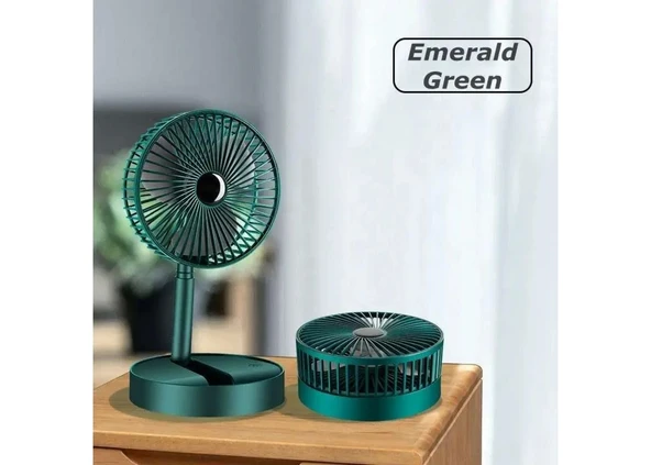 Fan Masaüstü 3 Kademeli Şarjlı Katlanabilir Qtop F16 - Resim 4