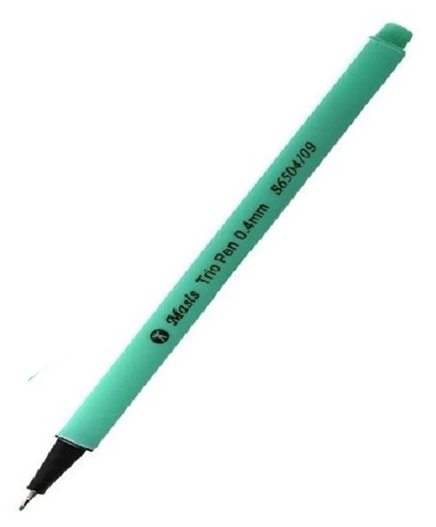 Keçeli Kalem 0.4mm Renkli Masis Trio Pen 0.4mm S6504 1 Adet - 5