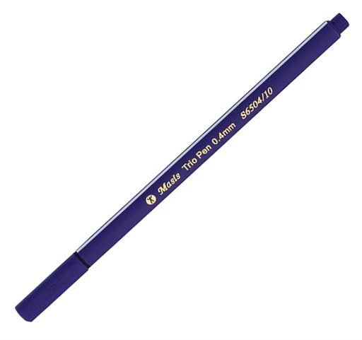 Keçeli Kalem 0.4mm Renkli Masis Trio Pen 0.4mm S6504 1 Adet - 6
