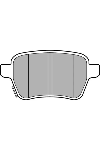 DELPHI LP3165 Fren Balatası Arka Corsa E 14- Adam 13- ürün görseli 1