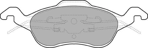DELPHI LP1315 Fren Balatası Ön Focus I 98- Yaylı Tıp ürün görseli 1