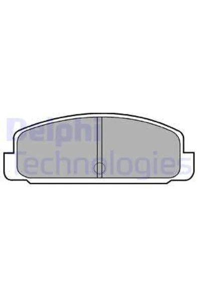 DELPHI LP401 Fren Balatası Arka Mazda 6 03-10 323 F 98- 626 97-02 Rx7 89- Premacy 9- ürün görseli 1