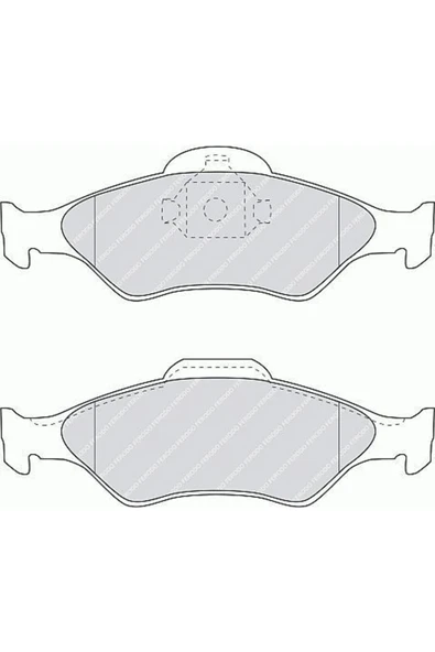 Fdb1393 Fren Balatası Ön Fiesta Iv 95- Ka 96- / Mazda 121 96- Uyumlu ürün görseli 1