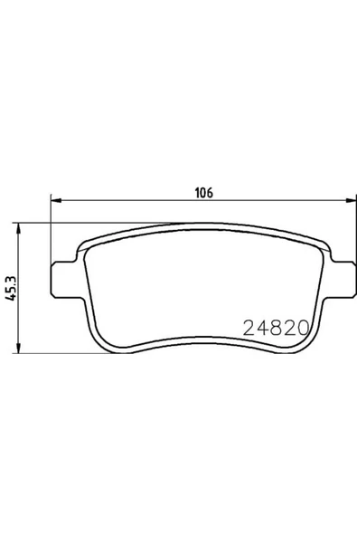 FDB4182W Fren Balatası Arka Megane III 08- Megane IV 15- Scenic III 08- Fluence 08- Otomatik ürün görseli 1