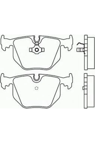 FDB1483 Fren Balatası Arka Bmw 3 E46 Bmw 7 E38 Bmw 8 E31 M3 E46 M5 E39 M5 E34 Range Rover ürün görseli 1
