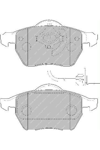 FDB1717 Fren Balatası Ön Fişli Passat B5 96- / A4 94- A4 00- A6 01- / Exeo 09- / Superb I 02- ürün görseli 1
