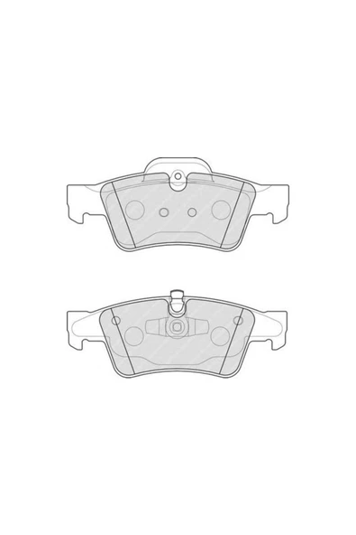 Fren Balatası Arka Mercedes M Class W164 05 Frd Fdb1831 ürün görseli 1