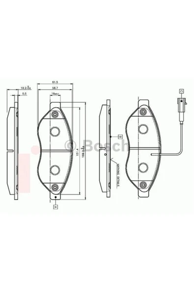 Fren Balatası Ön Fıslı Ducato / Boxer 06- / Jumper 06- 14q Uyumlu ürün görseli 1