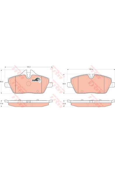 Fren Balatası On Bmw E87 Mını R55 R56 R57 R58 F54 ürün görseli 1