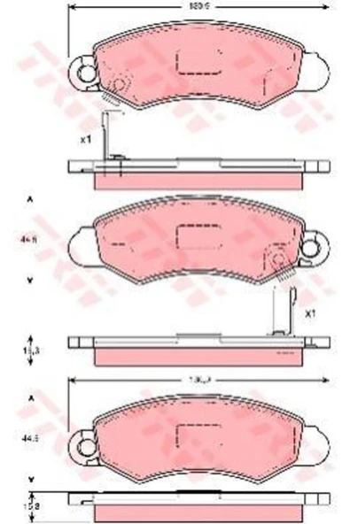 Fren Balatası Ön Justy 9503 / Swıft 8901 ürün görseli 1