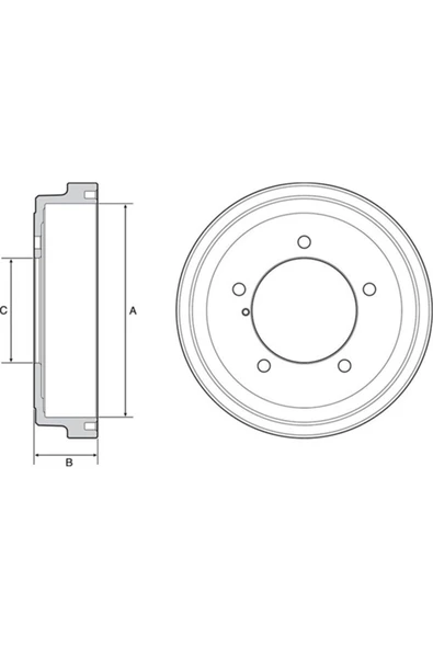 Fren Kampanası Arka Suzukı Grand Vıtara 220mm Option 05-17 Delphı Bf531 ürün görseli 1