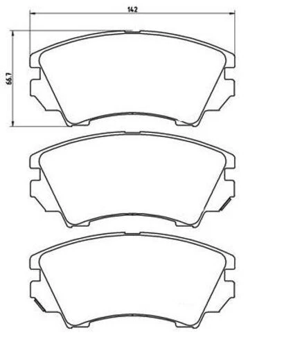 GRAP 94149 Ön Balata Astra J 12-Insignia 08-Zafira 11-Saab 9,5 10-Malıbu 17Jant ürün görseli 1