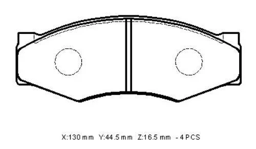 Ioto -10410-30202 Fren Balata Takımı Ön Sımlı Pick-up D21 1990-1997 D22 1998-2002 Vanette 1985-1995 1y173328z ürün görseli 1