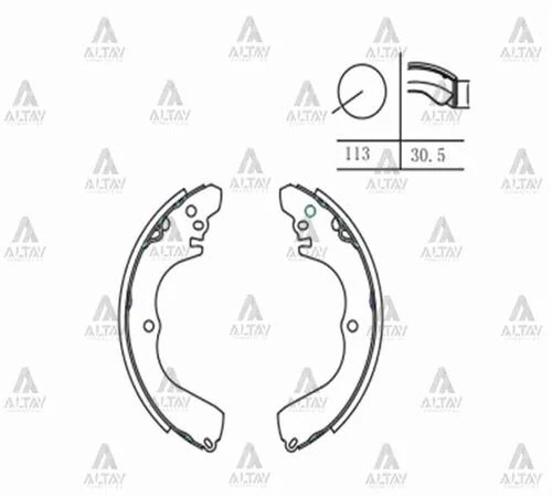 MAHER 116 Fren Balata Carisma 96-00 Pabuç Arka ürün görseli 1