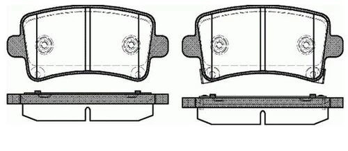 MGA 55196 Fren Balatası Arka Insignia 08- / Malıbu 12- / 9-5 10-12 17 18 Jant