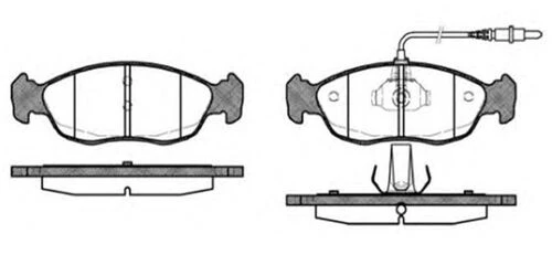 MGA 55163 Fren Balatası Ön Fişli 106 I II 306 93- / Saxo 96- Xsara 97- ürün görseli 1