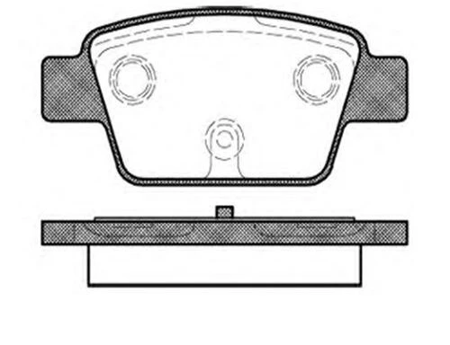MGA 55111 Fren Balatası Arka Linea 07- Bravo II 07- Stilo 01- Multıpla 98- / Delta III 08-14 / Mıto 08- ürün görseli 1