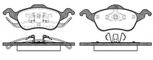 MGA 55249 Fren Balatası Ön Focus I 98- Yaylı Tıp ürün görseli 1