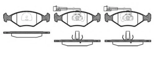 MGA 55107 Fren Balatası Ön Fişli Palio 1.4 Siena ürün görseli 1