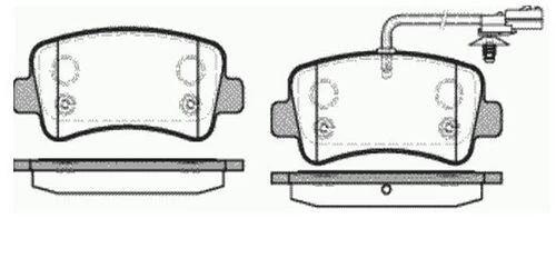 MGA 55147 Fren Balatası Arka Fişli Master III 10- / Movano B 10- / Nv400 10- ürün görseli 1