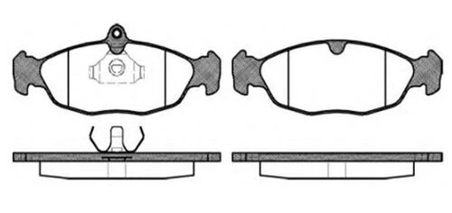 MGA 55182 Fren Balatası Ön Astra F 91- Vectra A 88- Corsa A 82- Corsa B 93- Combo 93-01 Tigra A 94- / Lanos 97- Nexıa 96- / Xj6 75- ürün görseli 1