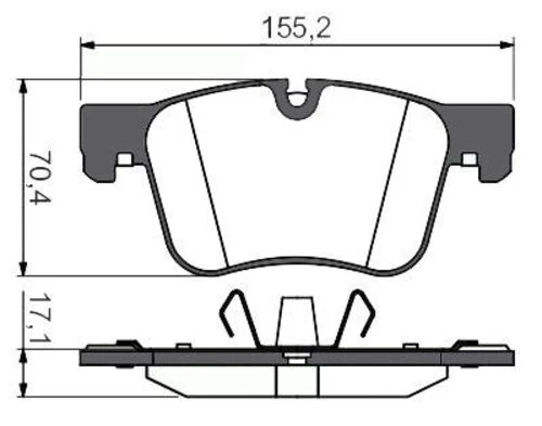 MGA 55627 Fren Balatası Ön 308 13- / C4 Picasso 13- ürün görseli 1
