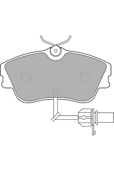 Ön Balata Fişli Vw Transporter T4 Caravellaval-670814 7d0698151g 7d0698151g ürün görseli 1