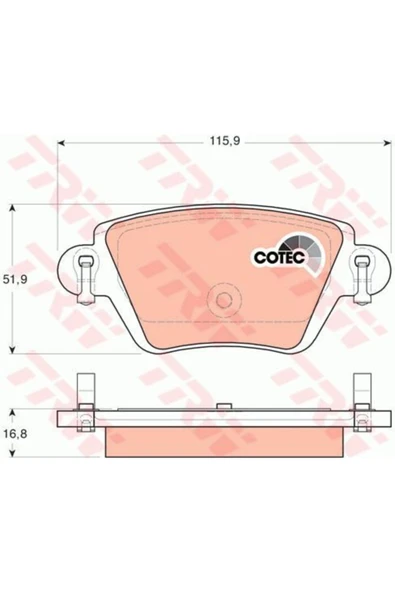 Reanult Kangoo 2001- Arka Balata Marka ürün görseli 1