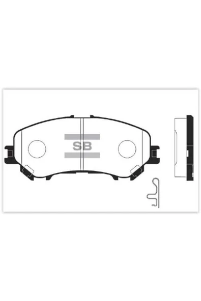 Sp1715 Fren Balatası Ön Qashqai 1.5dcı 1.6 Dcı 14- X-traıl 14- 1.6 Dcı 5 Koltuk D1060-4ea0a