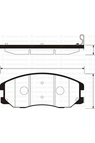 SP1204 Fren Balatası Ön Antara 2.4 3.2 V6 2.0 Cdtı 06-Captiva 06.06- Gdb1715 ürün görseli 1