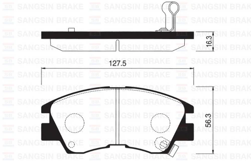 SANGSING SP1135 Fren Balatası Ön L200 2.5D 2.5Td 86-96 L300 2.5D 86-06 2.5Td 01-03 Pajero 2.5Td 2.6 3.0 86-90 Gdb729 ürün görseli 1