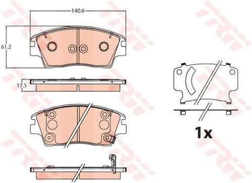 TRW GDB2197 Disk Balata Ön Hyundai Tucson Tl. Tle 2015 ürün görseli 1