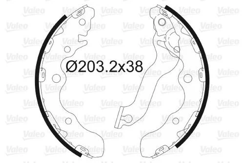 Valeo 564161 Arka El Fren Balatası Pabuç Cerato 2004- 83501ma00 ürün görseli 1