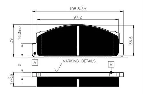 VALEO 670603 ÖN BALATA M131 DKŞ-S-SL-SLX-M124-SERÇE ürün görseli 1
