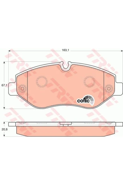 Volkswagen Volt Volkswagen Crafter 2006- Ön Balata Marka ürün görseli 1