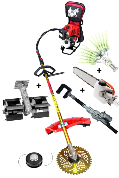 Ablacks Sırt Tırpan + Tırnaklı Silkeleme + Ağaç Silkeleme + Dal Budama + Paletli Çapa Aparatı ürün görseli