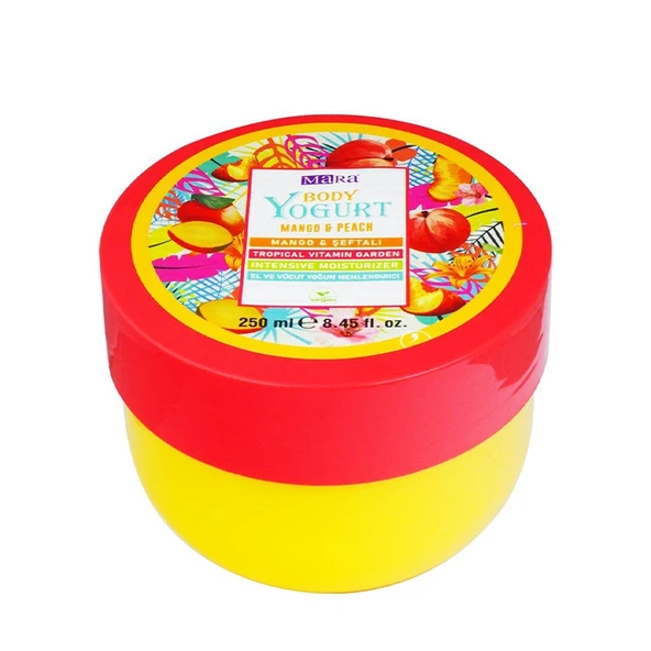 Mara Body Yogurt Mango Ve Şeftali Özlü El Ve Vücut Nemlendirici 250 ml