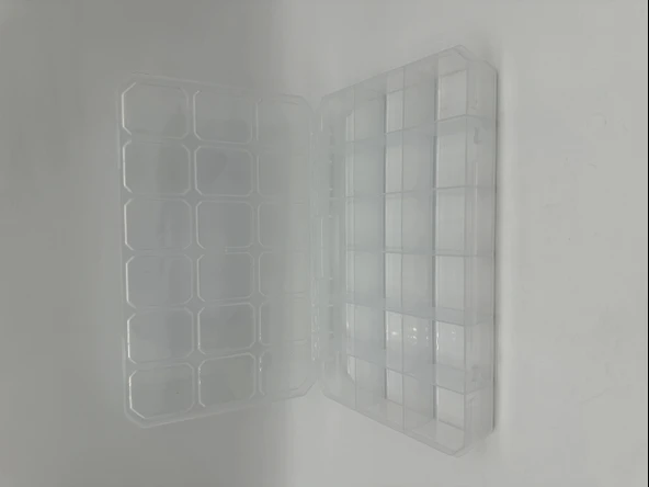 Organizer Plastik Kutu Box 18 Sabit Bölmeli 185x295x40mm - 4