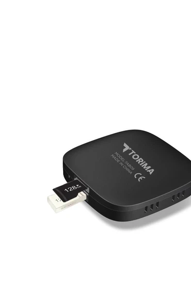 TORİMA TAB09 Mini Siyah Kablosuz Carplay  2GB+32GB  Usb ve Type-c Uyumlu Araç Multimedya Dönüştürücü Adaptörü - 4