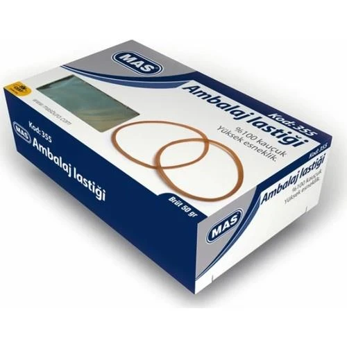 MAS AMBALAJ LASTİĞİ MİDİ BOY %100 KAUÇUK 50 GR 355
