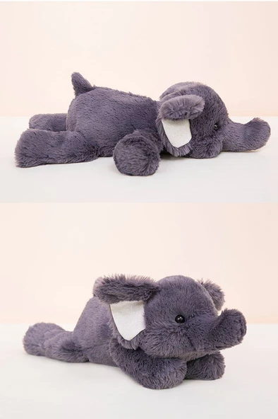 Yumuşak Peluş Hayvan Oyuncağı - Fil - 45cm - 5