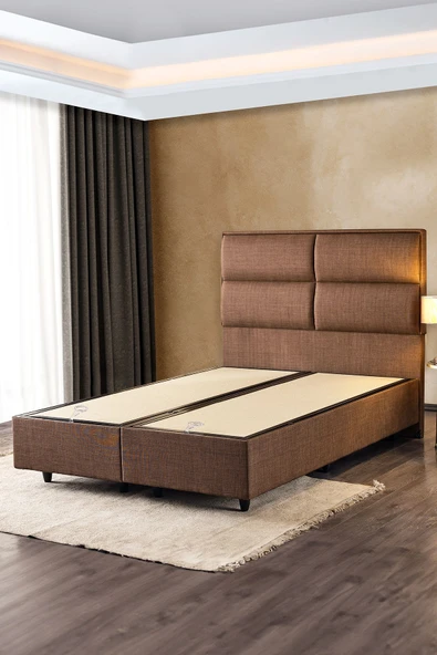 Niron I2 Cotton No Turn 160x200 Çift Kişilk Yatak Baza Başlık Seti %100 Pamuk Yatak Lüks Baza ve Başlık Takım - 2