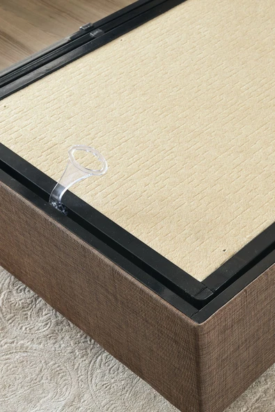 Niron I2 Cotton No Turn 160x200 Çift Kişilk Yatak Baza Başlık Seti %100 Pamuk Yatak Lüks Baza ve Başlık Takım - 5