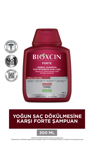 Bioxcin Forte Şampuan Tüm Saç Tipleri Için 3x300ml- - 3