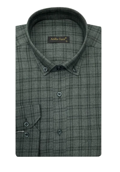 Atilla Özer Uzun Kol Klasik Erkek Gömlek 7330 - Resim 3