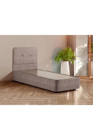 Niron Yatak I2 Luna Yatak Baza Başlık Seti Tek Kişilik Ortopedik Yatak Sandıklı Metal Baza ve Başlık Takımı - 4
